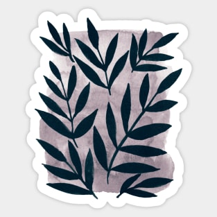 Black branches - neutral background Sticker